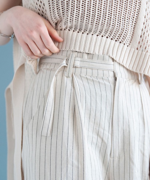 Crisp（クリスプ）の「リラックスストライプパンツ（その他パンツ・レディース・ベージュ/ナチュラル・FREE）」の19枚目の写真