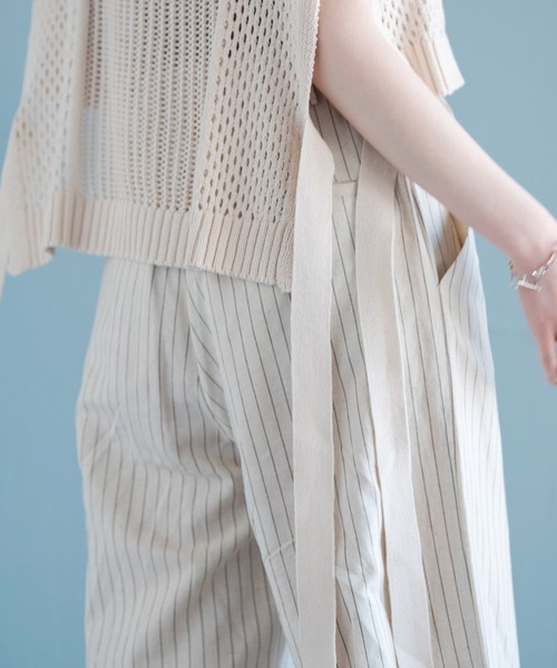 Crisp（クリスプ）の「リラックスストライプパンツ（その他パンツ・レディース・ベージュ/ナチュラル・FREE）」の20枚目の写真