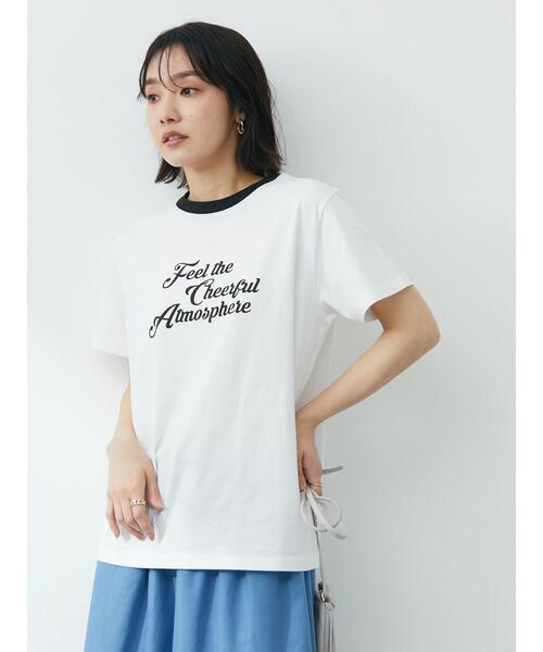 Green Parks(グリーンパークス)の「ヴィンテージ風ロゴ半袖Tシャツ(Tシャツ/カットソー・レディース・レッド/ブラック・FREE)」の5枚目の写真