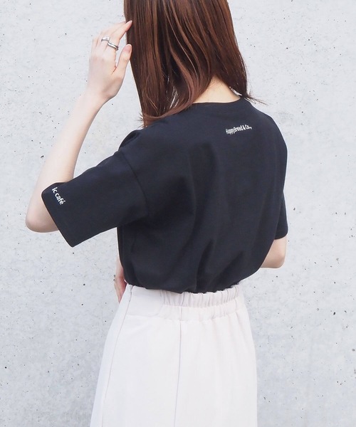 tiptop（ティップトップ）の「アソートロゴ刺繍Tシャツ（Tシャツ/カットソー・レディース・ブラック/オフホワイト/ピンク/アイボリー/A/B・FREE）」の20枚目の写真