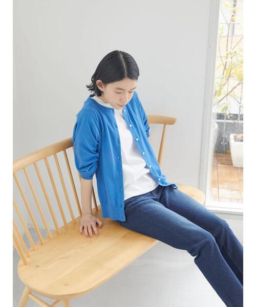 AMERICAN HOLIC(アメリカンホリック)の「UVカット加工クルーネックニットカーディガン(カーディガン/ボレロ・レディース・ブラック/ブルー/グリーン/アイボリー・M/L)」の10枚目の写真