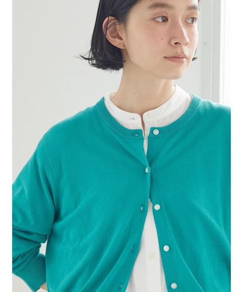 AMERICAN HOLIC(アメリカンホリック)の「UVカット加工クルーネックニットカーディガン(カーディガン/ボレロ・レディース・ブラック/ブルー/グリーン/アイボリー・M/L)」の11枚目の写真