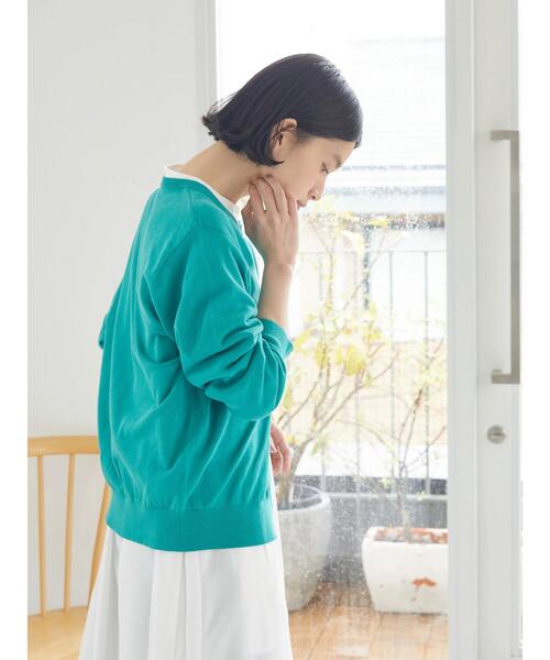 AMERICAN HOLIC(アメリカンホリック)の「UVカット加工クルーネックニットカーディガン(カーディガン/ボレロ・レディース・ブラック/ブルー/グリーン/アイボリー・M/L)」の12枚目の写真