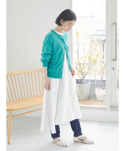 AMERICAN HOLIC(アメリカンホリック)の「UVカット加工クルーネックニットカーディガン(カーディガン/ボレロ・レディース・ブラック/ブルー/グリーン/アイボリー・M/L)」の14枚目の写真