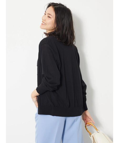 AMERICAN HOLIC(アメリカンホリック)の「UVカット加工クルーネックニットカーディガン(カーディガン/ボレロ・レディース・ブラック/ブルー/グリーン/アイボリー・M/L)」の20枚目の写真