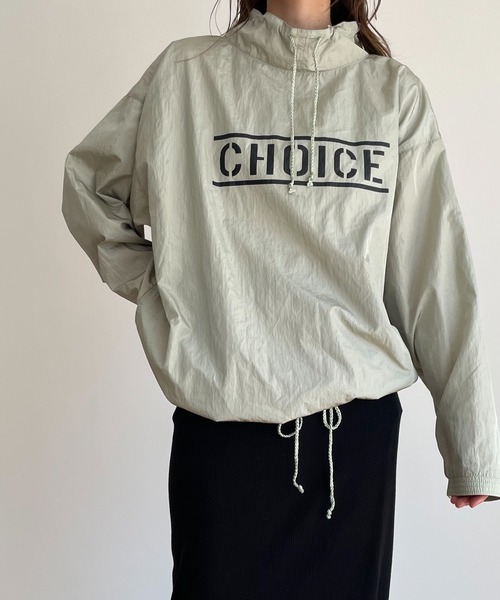 CANAL JEAN(キャナルジーン)の「choice_cnl(チョイス) "CHOICE"ナイロンプルオーバー(ナイロンジャケット・レディース・ベージュ/サックスブルー・MEDIUM/LARGE)」の2枚目の写真