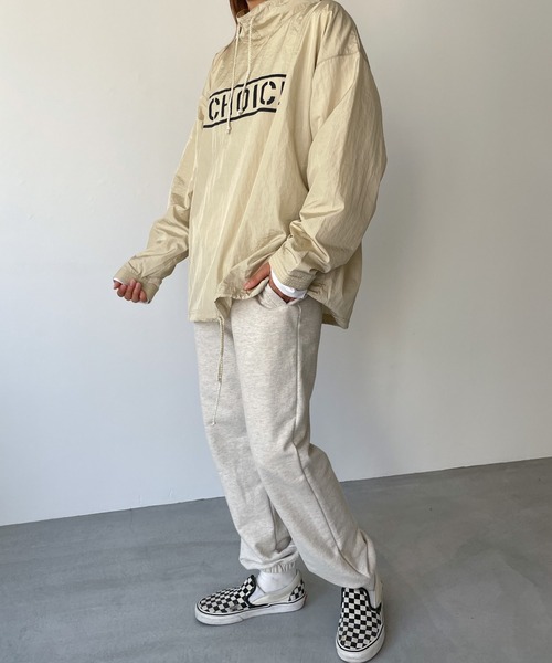 CANAL JEAN(キャナルジーン)の「choice_cnl(チョイス) "CHOICE"ナイロンプルオーバー(ナイロンジャケット・レディース・ベージュ/サックスブルー・MEDIUM/LARGE)」の9枚目の写真