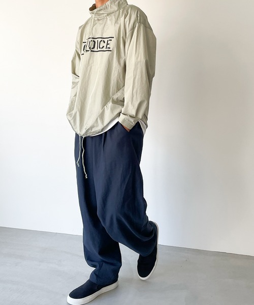 CANAL JEAN(キャナルジーン)の「choice_cnl(チョイス) "CHOICE"ナイロンプルオーバー(ナイロンジャケット・レディース・ベージュ/サックスブルー・MEDIUM/LARGE)」の6枚目の写真