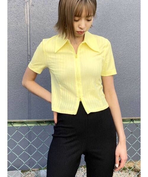 EMODA（エモダ）の「コンパクトショートシャツトップ（シャツ/ブラウス・レディース・その他/その他1/ブラック・FREE）」の16枚目の写真