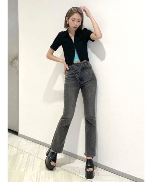 EMODA（エモダ）の「コンパクトショートシャツトップ（シャツ/ブラウス・レディース・その他/その他1/ブラック・FREE）」の17枚目の写真