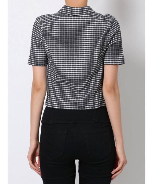 EMODA（エモダ）の「コンパクトショートシャツトップ（シャツ/ブラウス・レディース・その他/その他1/ブラック・FREE）」の7枚目の写真