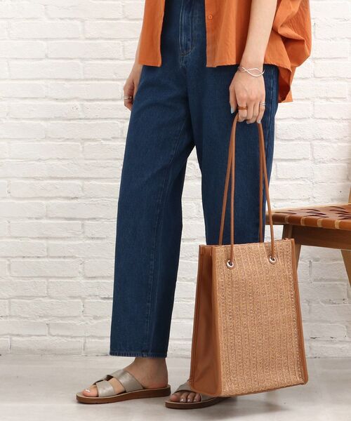 SHOO・LA・RUE（シューラルー）の「◆スクエアトートバッグ（トートバッグ・レディース・オレンジ/ブラック/ベージュ・00）」の3枚目の写真