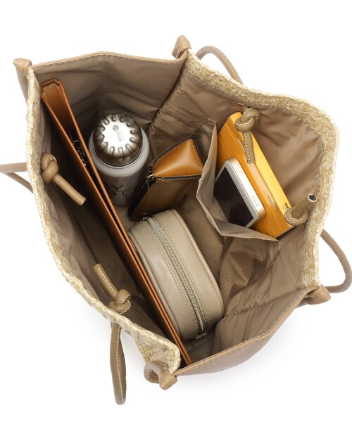 SHOO・LA・RUE（シューラルー）の「◆スクエアトートバッグ（トートバッグ・レディース・オレンジ/ブラック/ベージュ・00）」の10枚目の写真