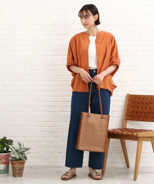 SHOO・LA・RUE（シューラルー）の「◆スクエアトートバッグ（トートバッグ・レディース・オレンジ/ブラック/ベージュ・00）」の17枚目の写真