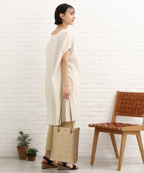 SHOO・LA・RUE（シューラルー）の「◆スクエアトートバッグ（トートバッグ・レディース・オレンジ/ブラック/ベージュ・00）」の6枚目の写真