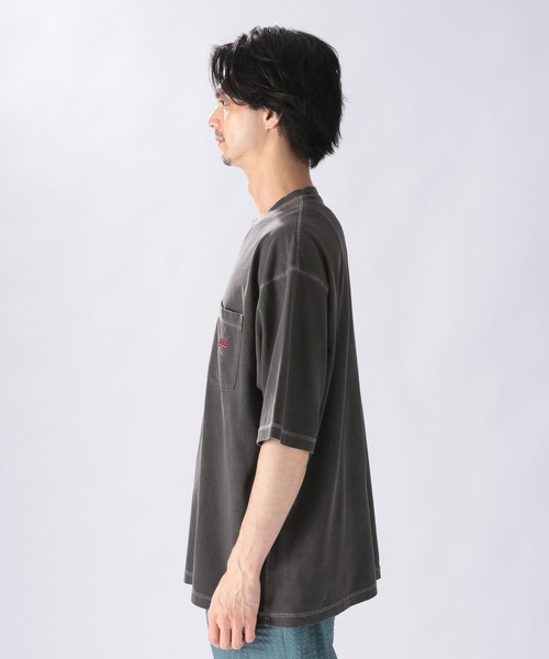 niko and...(ニコアンド)の「ピグメント刺繍ポケットTシャツ(Tシャツ/カットソー・メンズ・ライトグリーン/アイボリー/チャコール・MEDIUM/LARGE)」の10枚目の写真