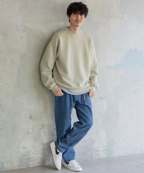coen（コーエン）の「バルーンデニムパンツ（デニムパンツ・メンズ・ブラック/ネイビー・SMALL/MEDIUM/LARGE/X-LARGE）」の12枚目の写真