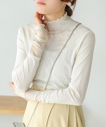 Bab | メロー袖切替ハイネックカットソー(Tシャツ/カットソー)