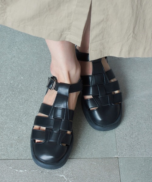 SETUP7（セットアップセブン）の「【SETUP7】グルカサンダル SCCH164（サンダル・レディース・ブラック/ホワイト・39/35/37）」の5枚目の写真