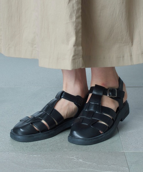 SETUP7（セットアップセブン）の「【SETUP7】グルカサンダル SCCH164（サンダル・レディース・ブラック/ホワイト・39/35/37）」の10枚目の写真