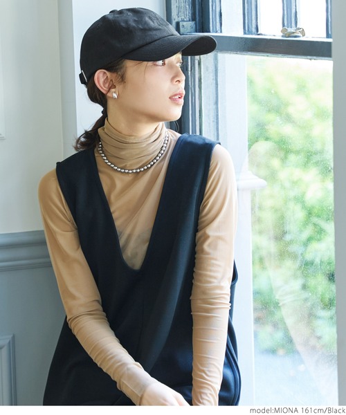 coca(coca)(コカ)の「キャップ(キャップ・レディース・ブラック/ブラウン・ONE SIZE)」の6枚目の写真