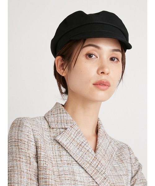 SNIDEL(スナイデル)の「バリエキャスケット(キャスケット・レディース・ブラック/ブラウン/チェック・FREE)」の4枚目の写真