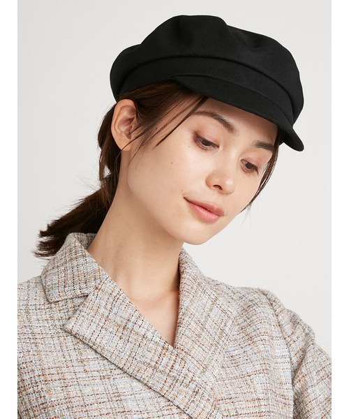 SNIDEL(スナイデル)の「バリエキャスケット(キャスケット・レディース・ブラック/ブラウン/チェック・FREE)」の6枚目の写真