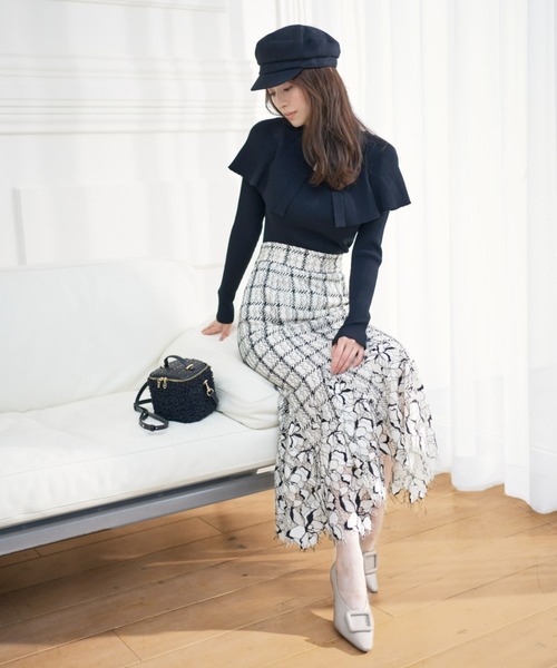 SNIDEL(スナイデル)の「バリエキャスケット(キャスケット・レディース・ブラック/ブラウン/チェック・FREE)」の19枚目の写真