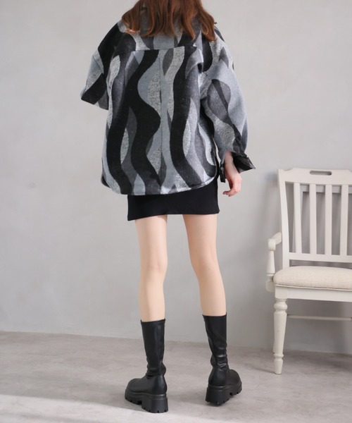 VIVIAN(ヴィヴィアン)の「厚底ストレッチミドルブーツ(ブーツ・レディース・ベージュ/ブラック/ダークブラウン/ナチュラル・LL/S/M/L)」の13枚目の写真