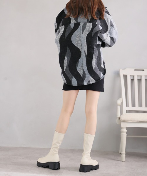 VIVIAN(ヴィヴィアン)の「厚底ストレッチミドルブーツ(ブーツ・レディース・ベージュ/ブラック/ダークブラウン/ナチュラル・LL/S/M/L)」の22枚目の写真