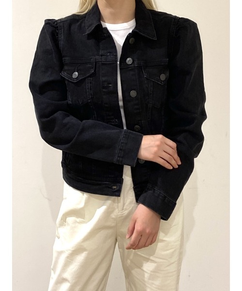 GAP パフスリーブジーンズジャケット GAP（ギャップ）の「ウォッシュウェル パフスリーブ デニム