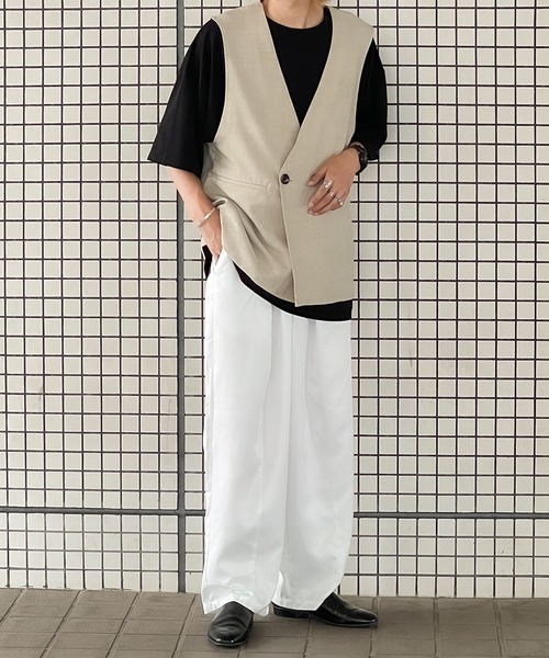 kutir（クティール）の「リネンライクジレベスト(セットアップで