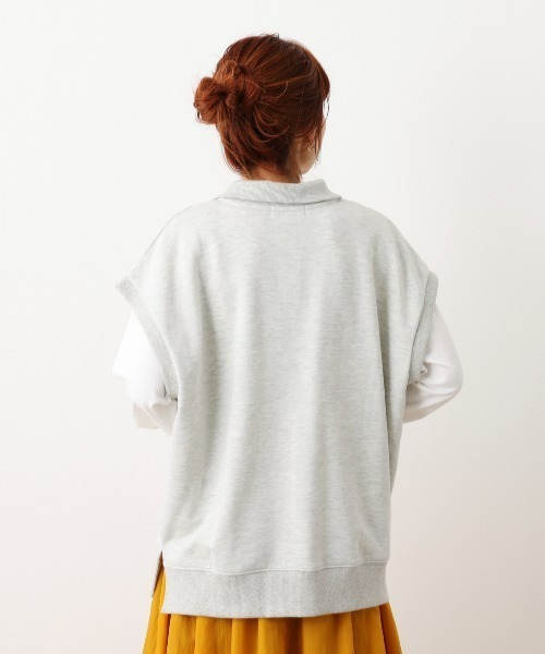 RODEO CROWNS WIDE BOWL（ロデオクラウンズワイドボウル）の「ハーフジップベストL/S Tシャツセット（Tシャツ/カットソー・レディース・チャコールグレー/杢グレー/グリーン・FREE）」の21枚目の写真