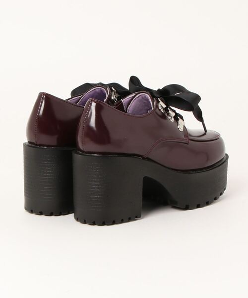 YOSUKE（ヨースケ）の「「YOSUKE/ヨースケ」厚底リボンローファー（ドレスシューズ・レディース・ワイン/ブラック/アイボリー/ベージュ系その他/クリアブラック・S/LL/L/M）」の6枚目の写真