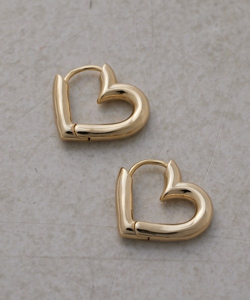 Chico（チコ）の「ハートミニフープピアス（ピアス（両耳用）・レディース・シルバー/ゴールド・FREE）」の3枚目の写真