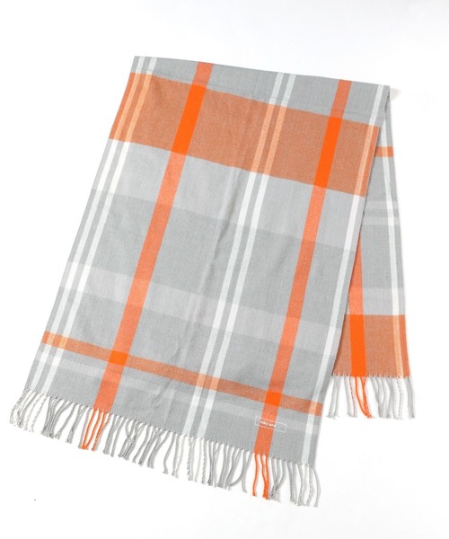 niko and...（ニコアンド）の「オリジナルチェックストール（ストール/ショール・レディース・ネイビー/グレー/オフホワイト/ピンク/ベビーピンク/サックスブルー/キャメル/チャコール・0）」の11枚目の写真