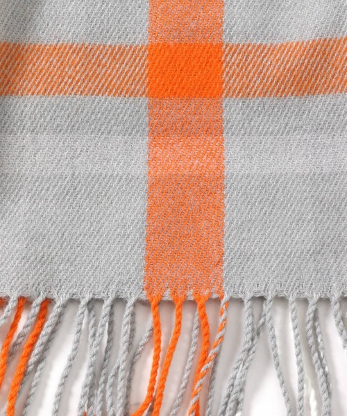 niko and...（ニコアンド）の「オリジナルチェックストール（ストール/ショール・レディース・ネイビー/グレー/オフホワイト/ピンク/ベビーピンク/サックスブルー/キャメル/チャコール・0）」の14枚目の写真