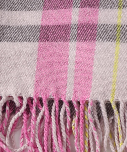 niko and...（ニコアンド）の「オリジナルチェックストール（ストール/ショール・レディース・ネイビー/グレー/オフホワイト/ピンク/ベビーピンク/サックスブルー/キャメル/チャコール・0）」の17枚目の写真