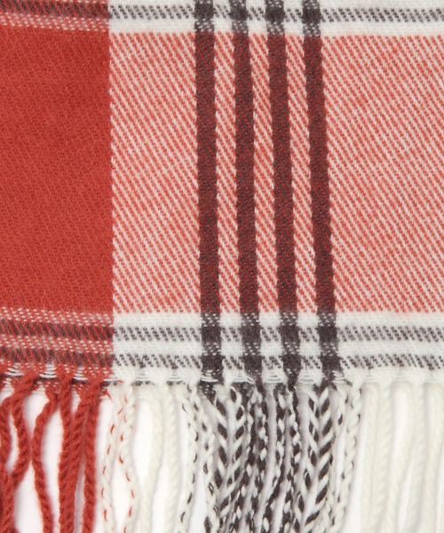 niko and...（ニコアンド）の「オリジナルチェックストール（ストール/ショール・レディース・ネイビー/グレー/オフホワイト/ピンク/ベビーピンク/サックスブルー/キャメル/チャコール・0）」の20枚目の写真