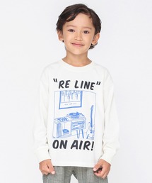 【bコレ】グラフィック長袖Tシャツ ロンT<br>