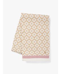 kate spade new york（ケイトスペード ニューヨーク）の「スペード フラワー ストライプ ニット スカーフ（ストール/ショール・レディース）」