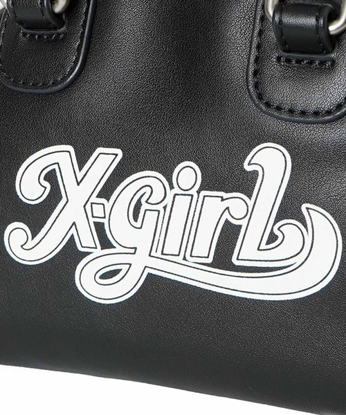 X-girl（エックスガール）の「2WAY MINI BOSTON BAG（ショルダーバッグ・レディース・ブラック/イエロー/バーガンディー・ONE SIZE）」の5枚目の写真
