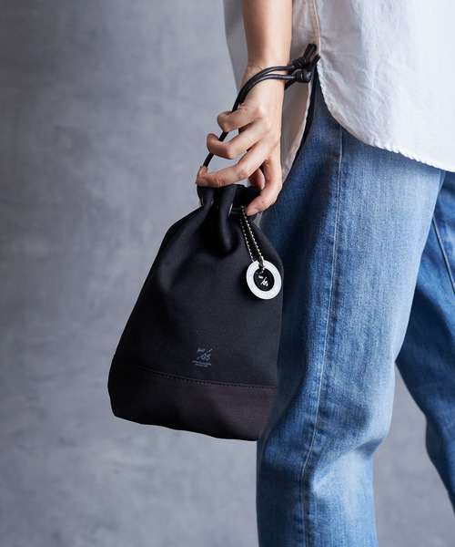 Butler Verner Sails(バトラーヴァーナーセイルス)の「Butler Verner Sails バトラーバーナーセイルズ / Canvas drawstring tote キャンバス巾着トートバッグ ミニバッグ ハンドバッグ / JA-1979-22(トートバッグ・メンズ・ブラック/ネイビー/レッド/グリーン・FREE)」の2枚目の写真