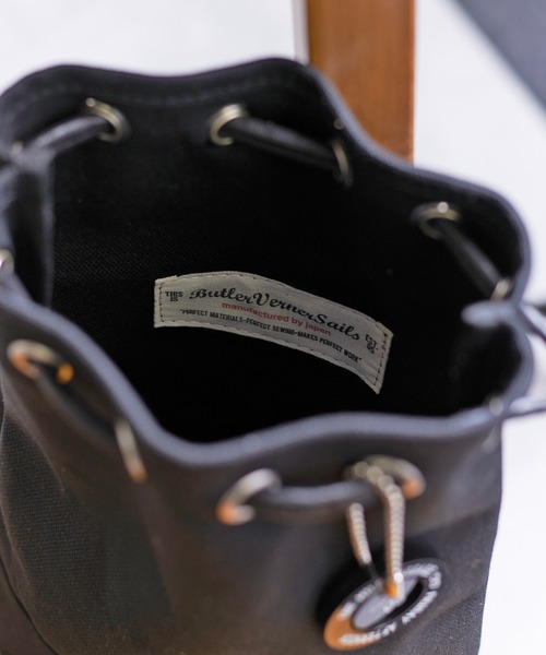 Butler Verner Sails(バトラーヴァーナーセイルス)の「Butler Verner Sails バトラーバーナーセイルズ / Canvas drawstring tote キャンバス巾着トートバッグ ミニバッグ ハンドバッグ / JA-1979-22(トートバッグ・メンズ・ブラック/ネイビー/レッド/グリーン・FREE)」の16枚目の写真