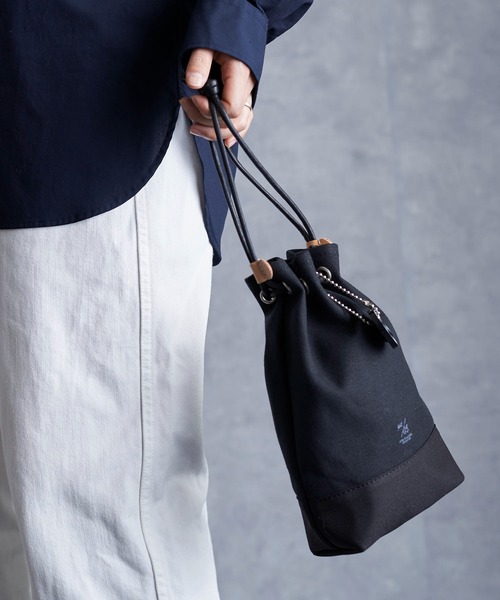 Butler Verner Sails(バトラーヴァーナーセイルス)の「Butler Verner Sails バトラーバーナーセイルズ / Canvas drawstring tote キャンバス巾着トートバッグ ミニバッグ ハンドバッグ / JA-1979-22(トートバッグ・メンズ・ブラック/ネイビー/レッド/グリーン・FREE)」の5枚目の写真