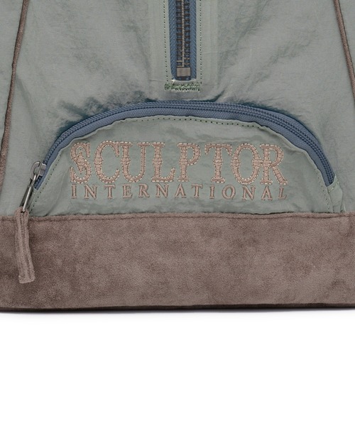 SCULPTOR（スカルプター）の「Old school Slouchy Backpack/オールドスクールスラッチ―バックパック（バックパック/リュック・レディース・ブラック/グリーン系その他/ネイビー・FREE）」の14枚目の写真
