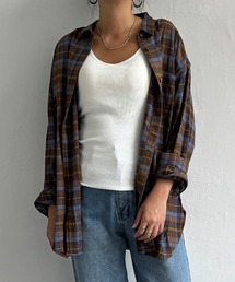 LBC | 配色ボタンチェックネルシャツ(シャツ/ブラウス)