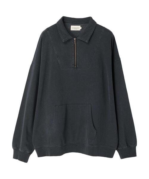 CRAFT STANDARD BOUTIQUE(クラフトスタンダードブティック)の「【BIG】ピグメントダイハーフZIPスウェット *(スウェット・メンズ・レッド/ライトグレー/パープル/チャコールグレー・LL/L/M)」の22枚目の写真