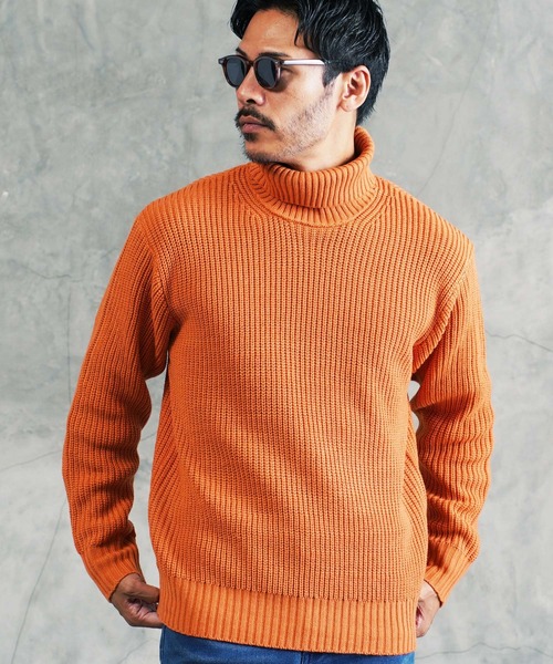 jiggys shop（ジギーズショップ）の「タートルネック ワッフル畦編み ニット セーター（ニット/セーター・メンズ・グリーン系その他/ホワイト系その他/グレー系その他/ブラック系その他2/グレー系その他2/ブルー系その他/ブラウン系その他/ブラック系その他/ベージュ系その他/ブルー系その他2/グレー系その他3/グリーン系その他2/レッド系その他/ブルー系その他3/オレンジ系その他/グレー系その他4・X-LARGE/SMALL/MEDIUM/LARGE）」の16枚目の写真