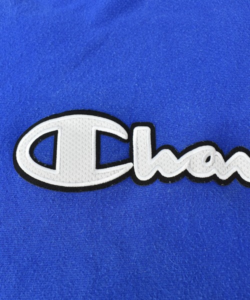 Champion(チャンピオン)の「【ヴィンテージ古着】Y2K Champion / チャンピオン リバースウィーブ ロゴ スウェットパーカー(パーカー・メンズ・ブルー・SMALL)」の4枚目の写真